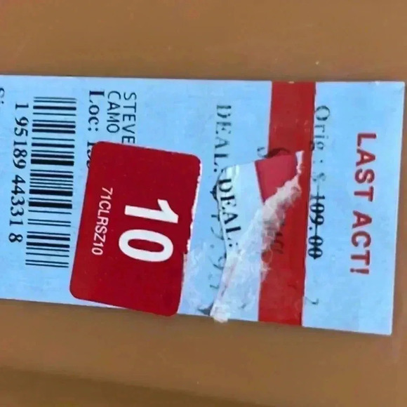 Steve Madden high top furry camouflage platform side, zip sneakers, 10 NWOB - Picture 7 of 8